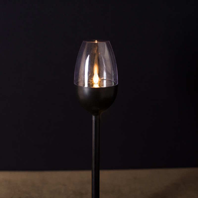 Vela tremeluzente sem chama movida a energia solar para copo de vinho