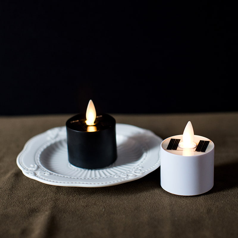 Velas LED solares sem chama Tealight