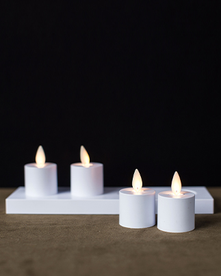 Velas recarregáveis sem chama