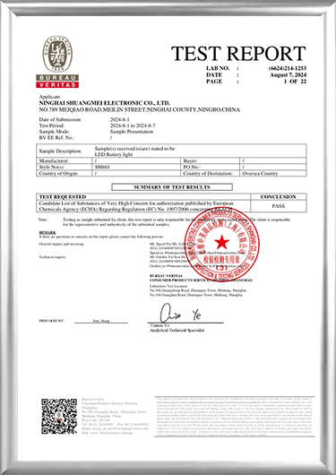 Certificado REACH