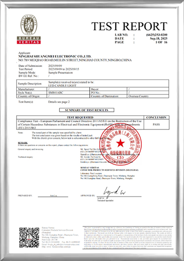Certificado ROHS